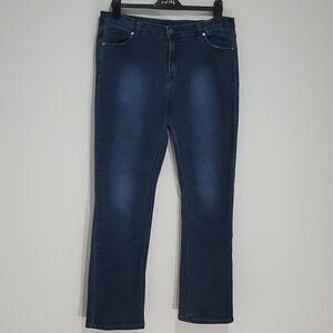 BUFFALO Misha 32x31 dark wash size 14 mid rise straight leg jeans